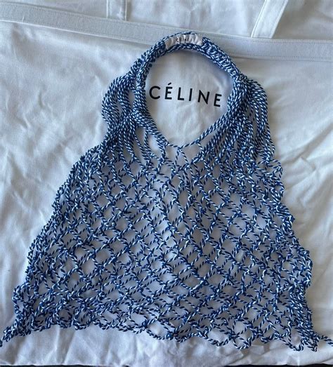 celine fishnet bag|Celine tomboy bag.